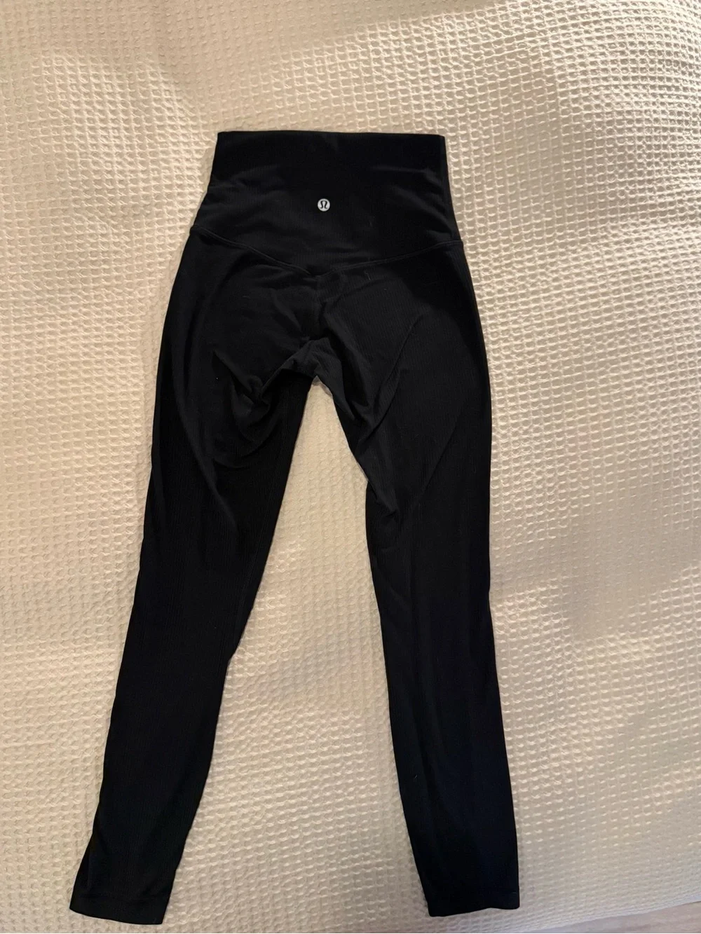 lululemon athletica Ribbed Black Womens' High-Rise Leggings